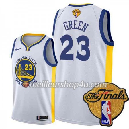 Maillot Basket Homme Golden State Warriors Draymond Green 23 2018 NBA Finals Nike Blanc Swingman